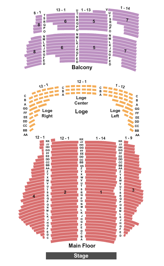 State Theatre Purple Rain Seating Chart